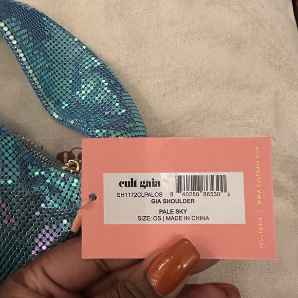 CULT GAIA Gia Shoulder Bag in Pale Sky - Picture 7 of 7